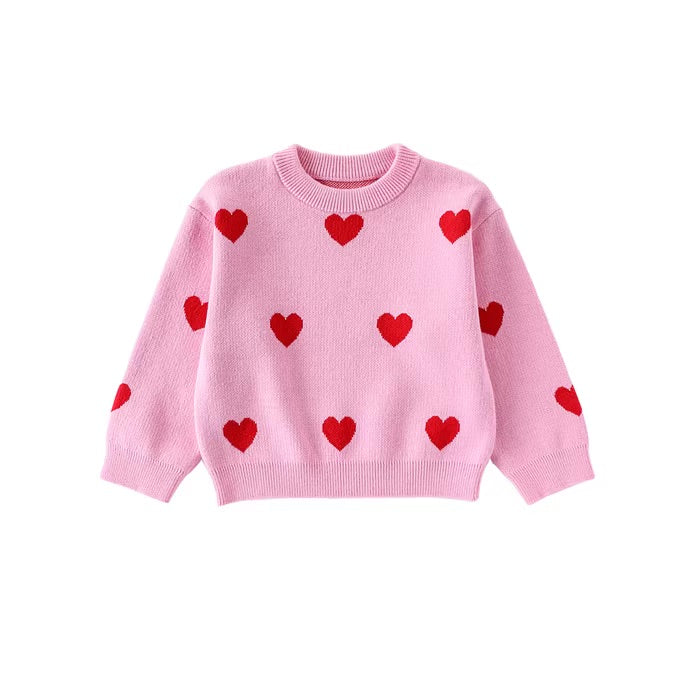 Amalie Hearts Knitted Jumper