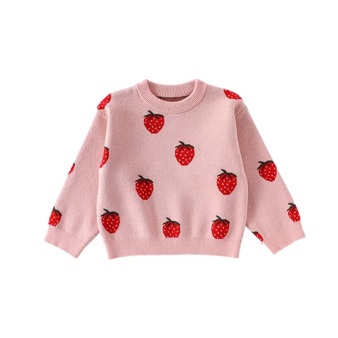Scarlett Strawberry Knitted Jumper