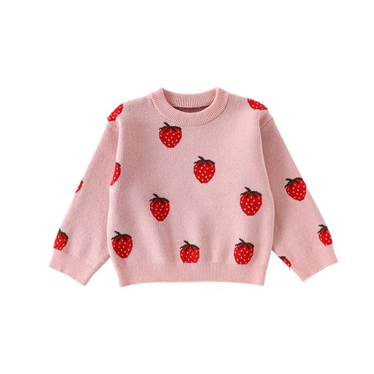 Scarlett Strawberry Knitted Jumper