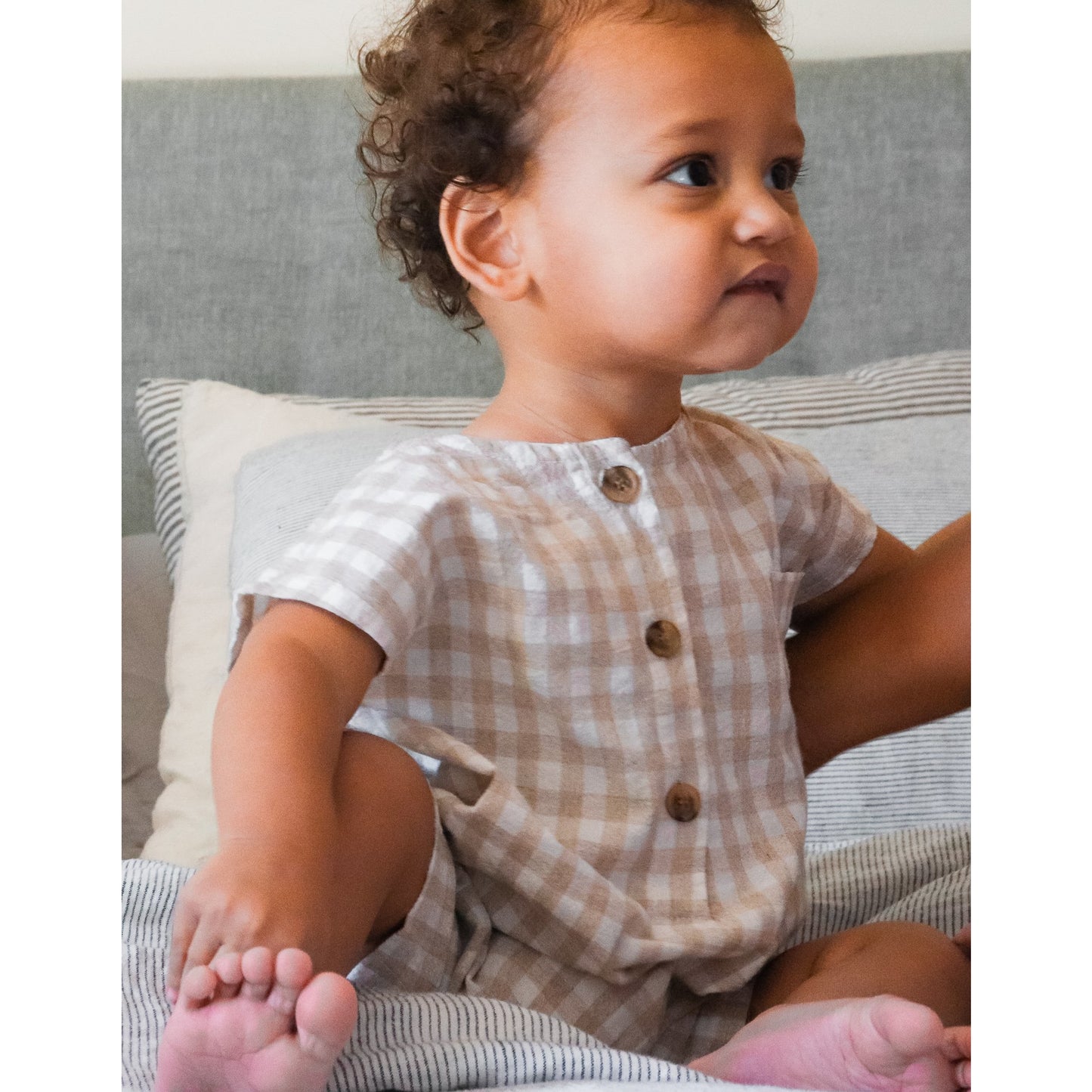 Sonny Gingham Romper